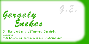 gergely enekes business card